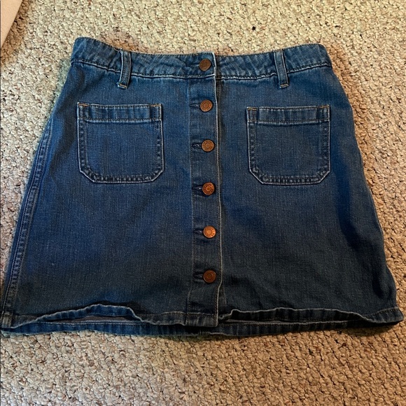 90’s approved Denim Button-Front Skirt 27r Y2K - Picture 1 of 3